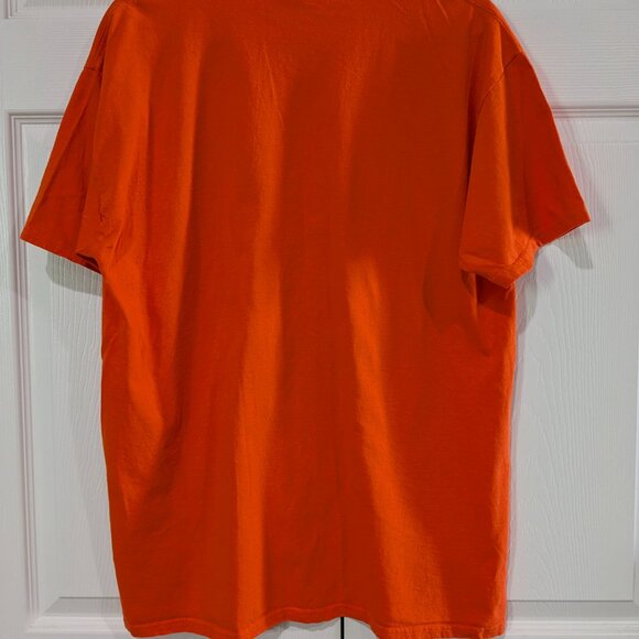 Halloween Men's Jack-O-Lantern Pumpkin Face T-Shirt, Large, Orange, 100% Cotton - Picture 8 of 10